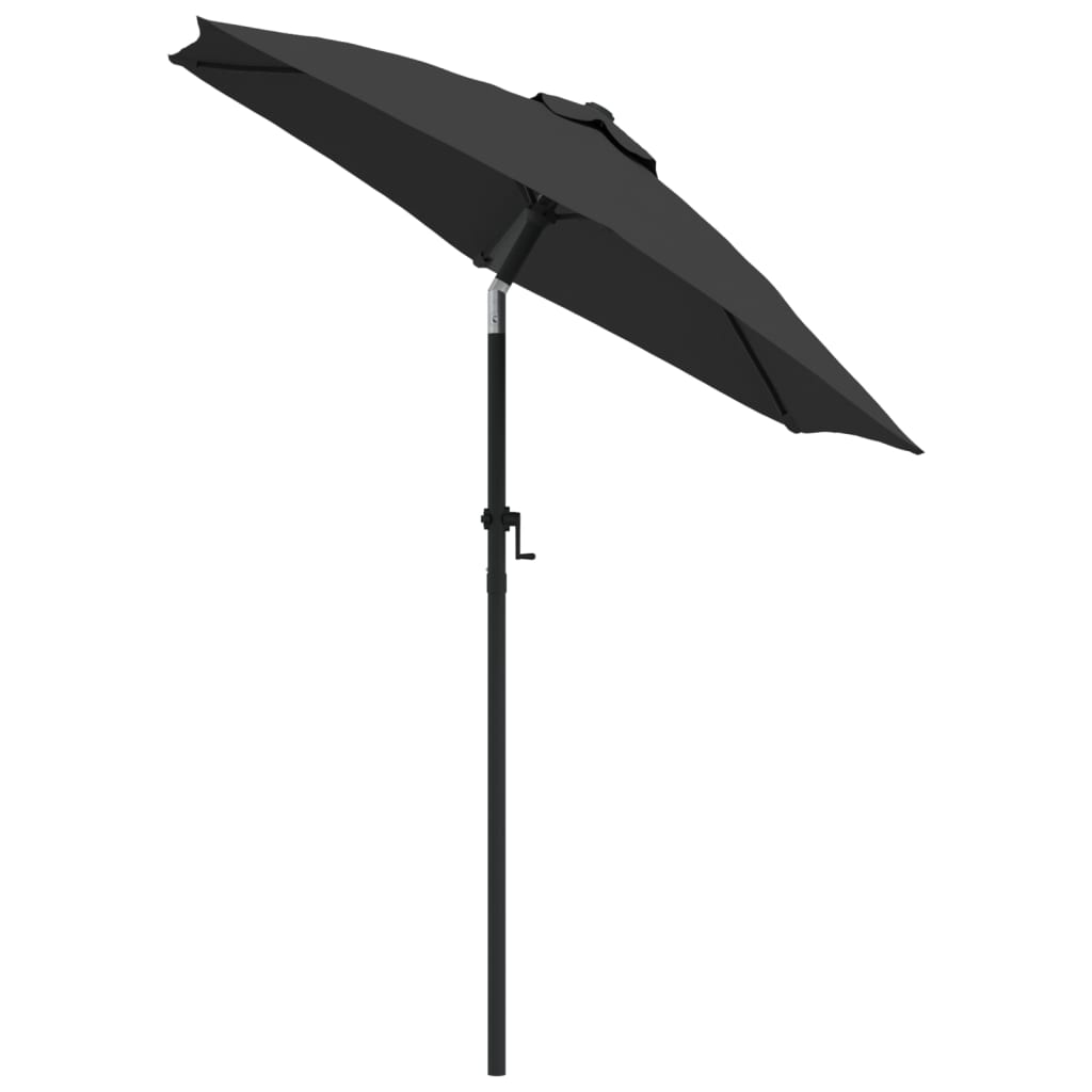 Umbrelă de soare, antracit, 200 x 224 cm, aluminiu