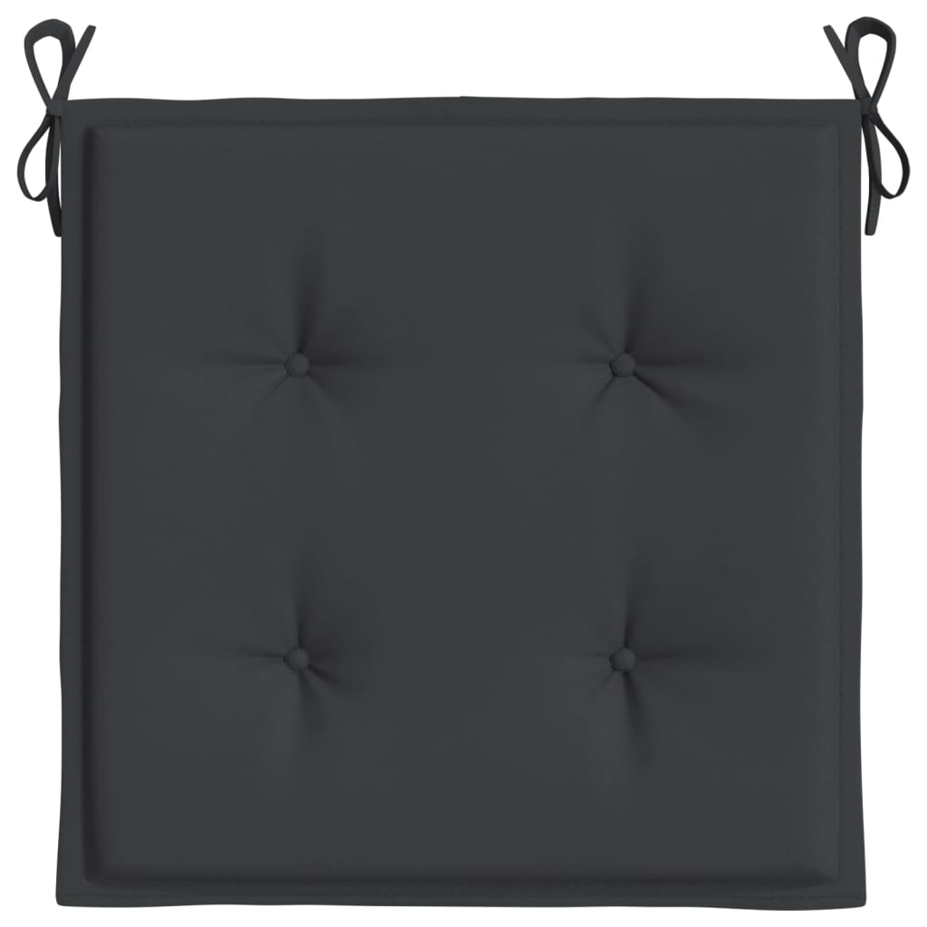 vidaXL Perne scaune grădină 4 buc. negru 40x40x3 cm țesătură Oxford