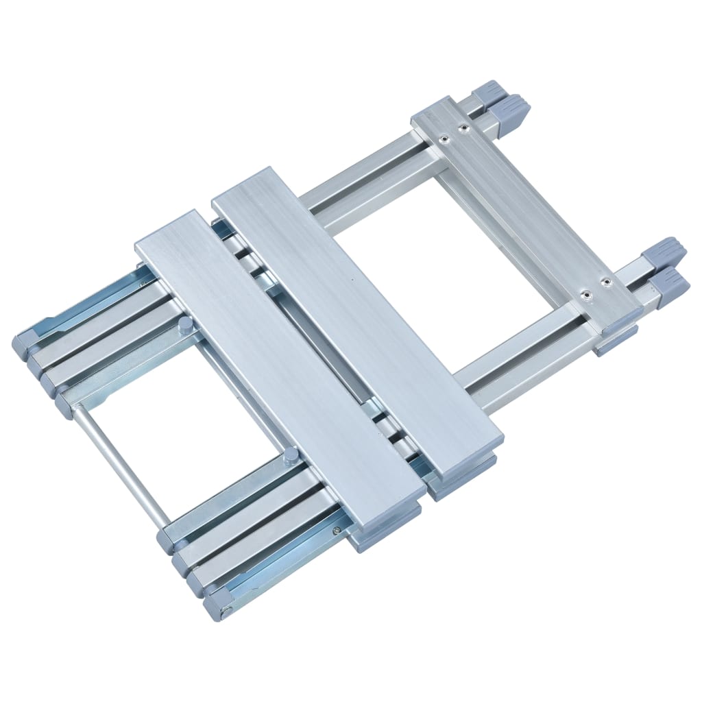Taburet de camping, 28 x 26 x 39 cm, aluminiu