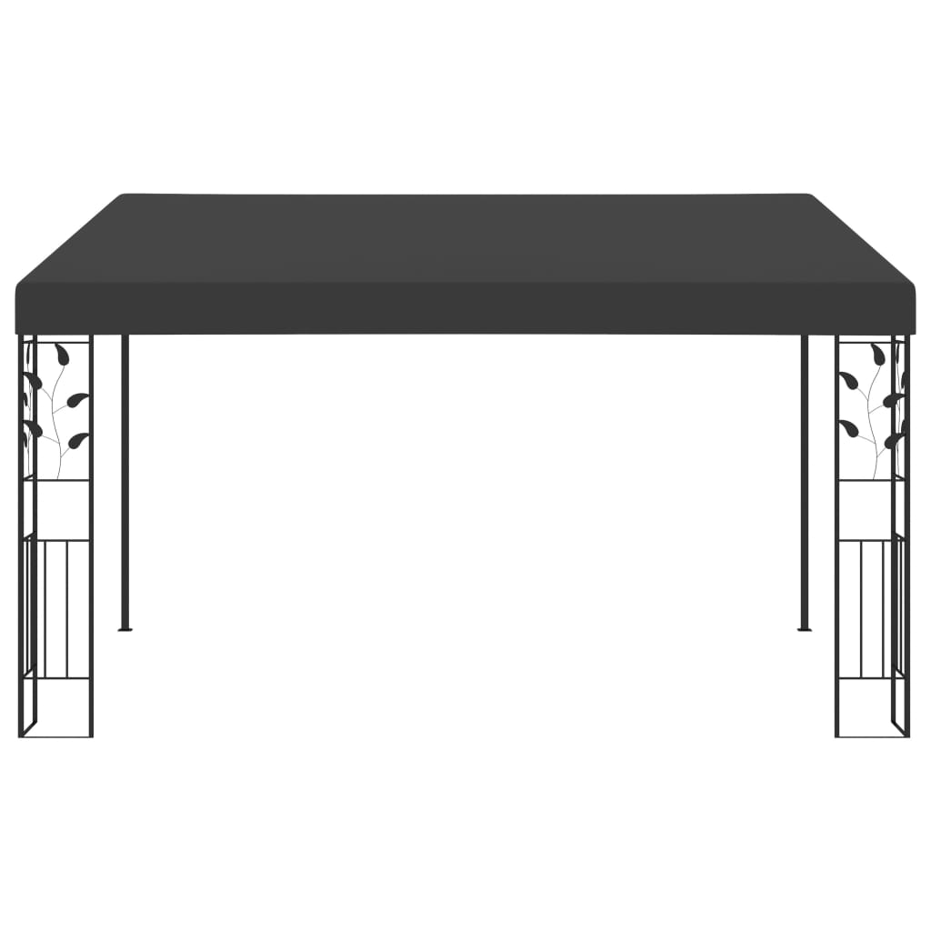 Pavilion de perete, antracit, 4 x 3 x 2,5 m