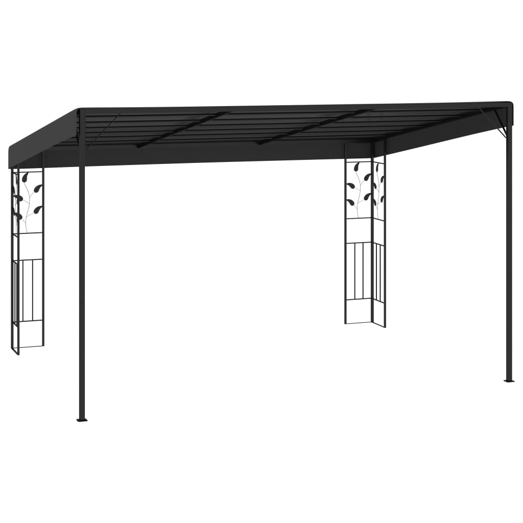 Pavilion de perete, antracit, 4 x 3 x 2,5 m