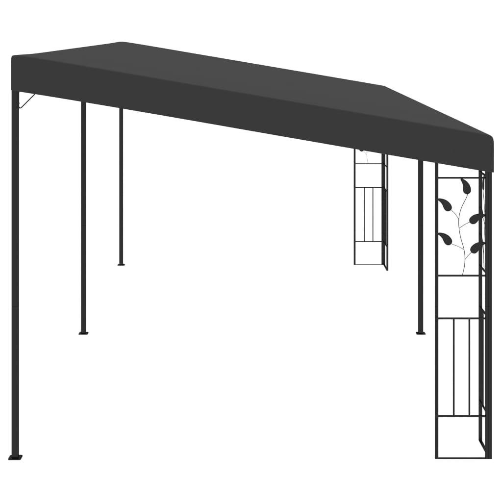 Pavilion de perete, antracit, 6 x 3 x 2,5 m