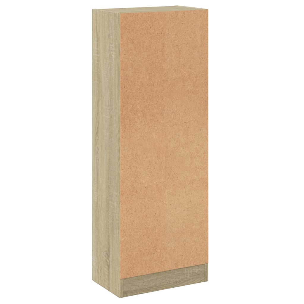 Bibliotecă cu 3 rafturi, alb & stejar sonoma, 40x24x109 cm