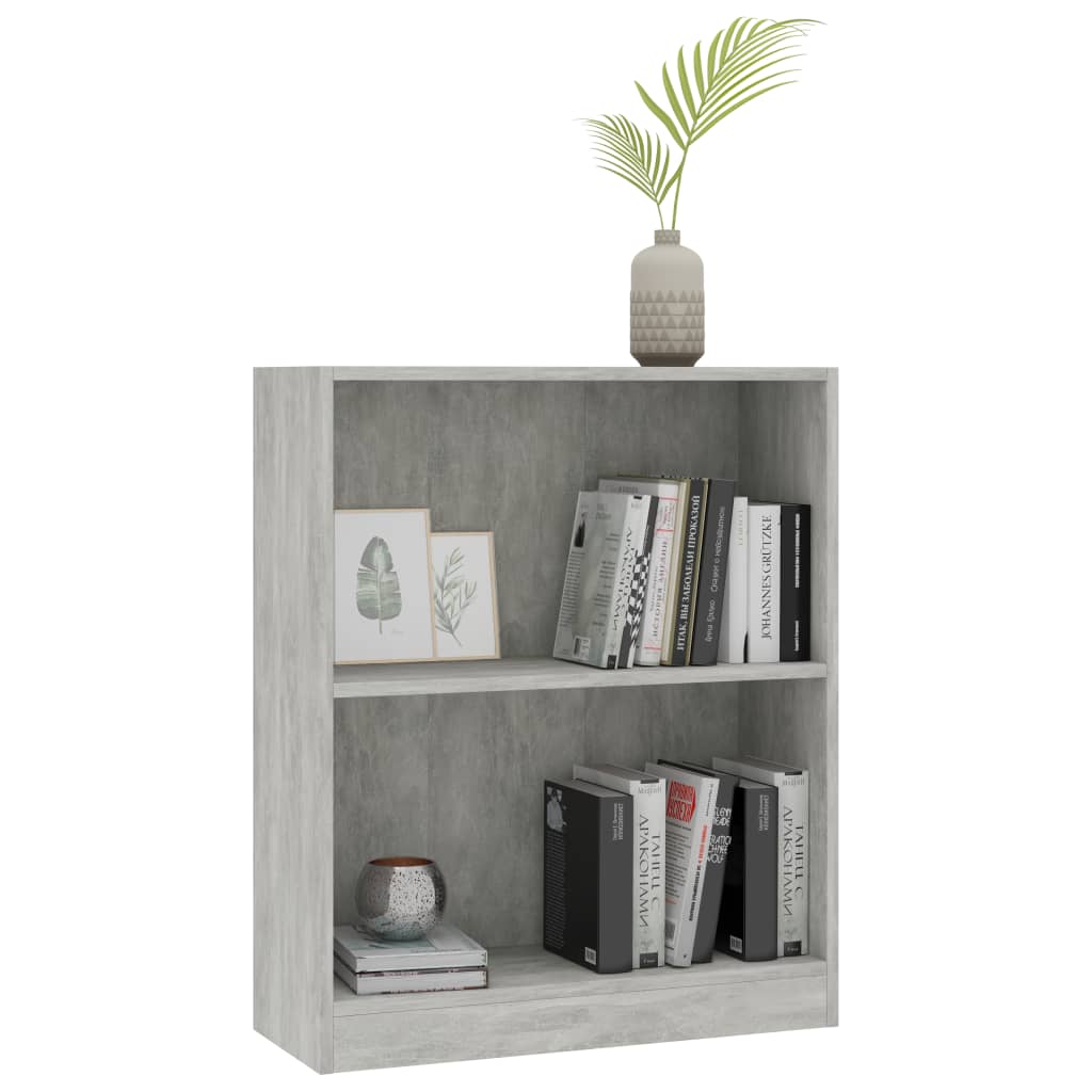 Bookcase, concrete grey, 60x24x74.5 cm, composite wood