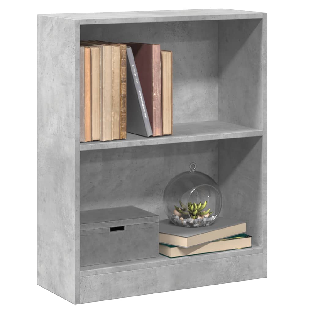 Bookcase, concrete grey, 60x24x74.5 cm, composite wood