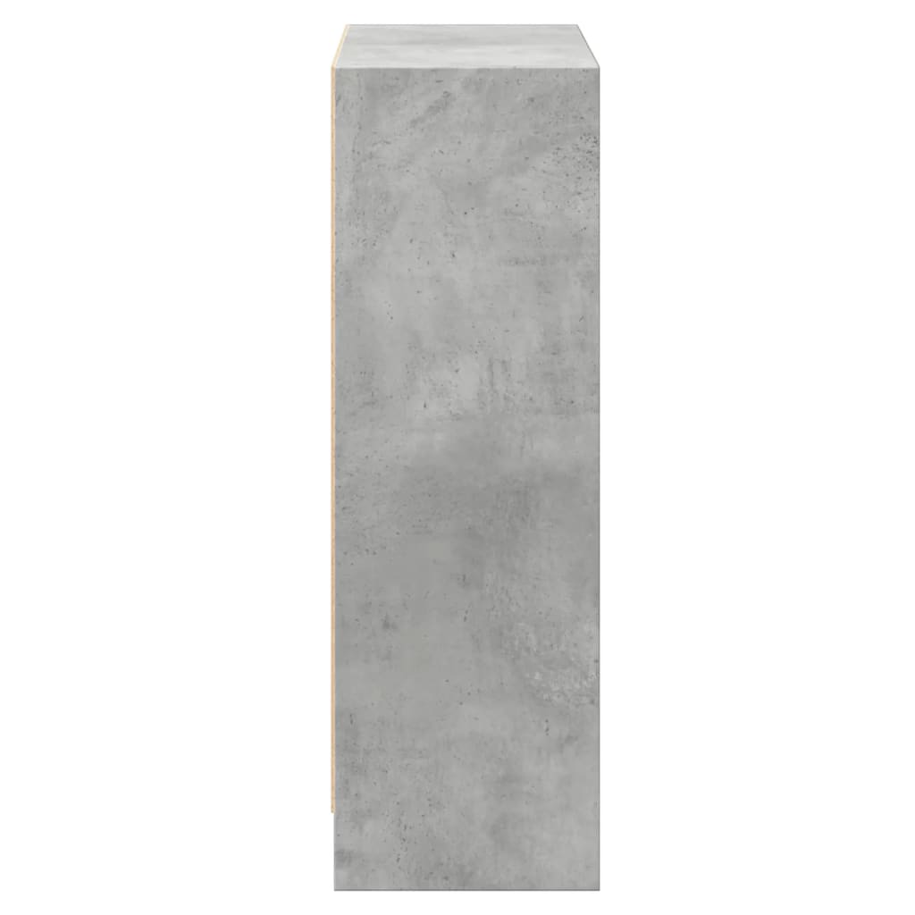 Bookcase, concrete grey, 60x24x74.5 cm, composite wood
