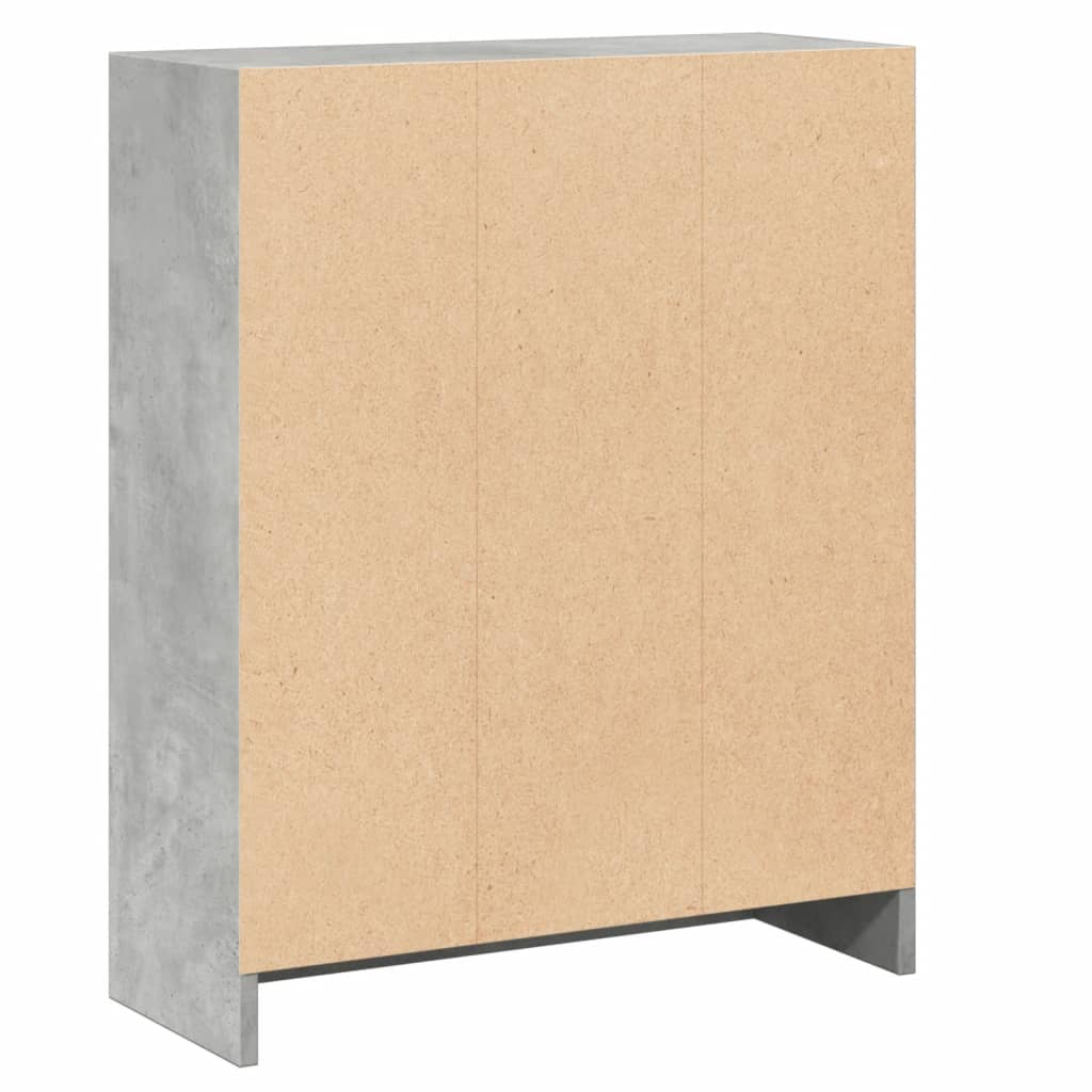 Bookcase, concrete grey, 60x24x74.5 cm, composite wood