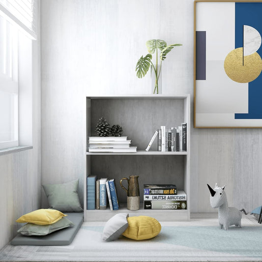 Bookcase, concrete grey, 60x24x74.5 cm, composite wood