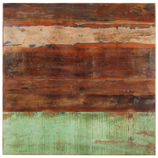Blat de masă pătrat, 80 x 80 cm, lemn masiv reciclat, 15-16 mm