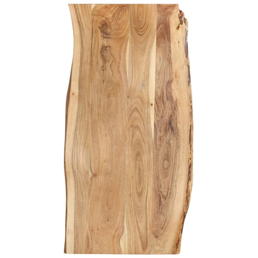 Blat de masă, 118x(50-60)x2,5 cm, lemn masiv de acacia