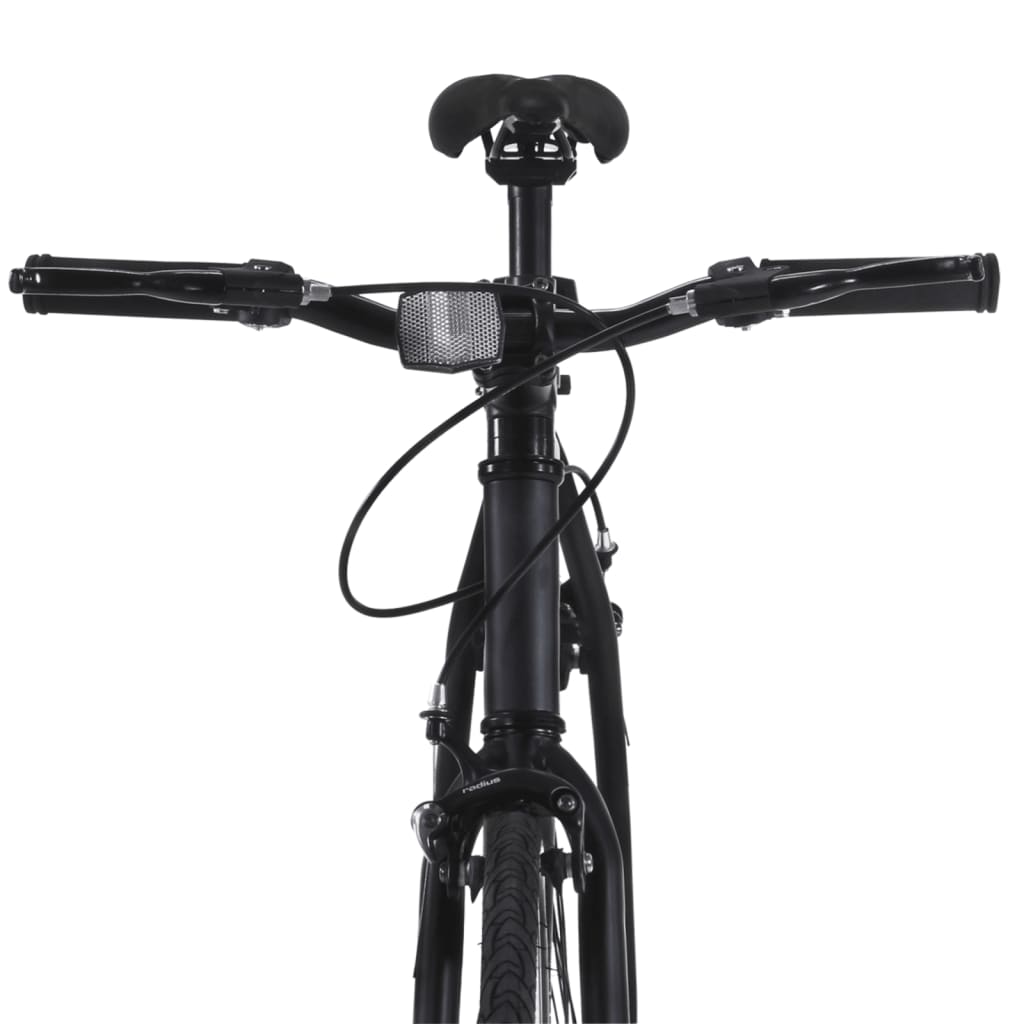 Bicicletă cu angrenaj fix, negru, 700c, 59 cm