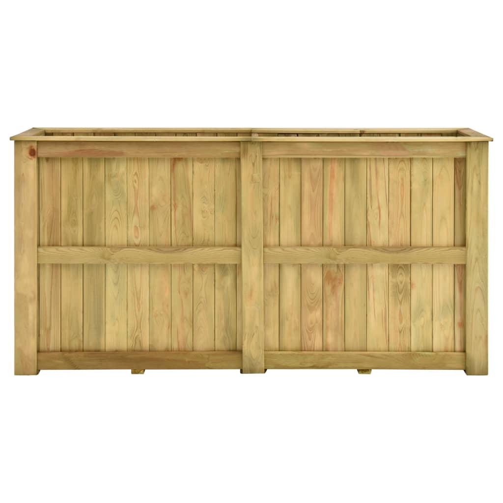 Jardinieră înaltă, 196 x 50 x 100 cm, lemn de pin tratat