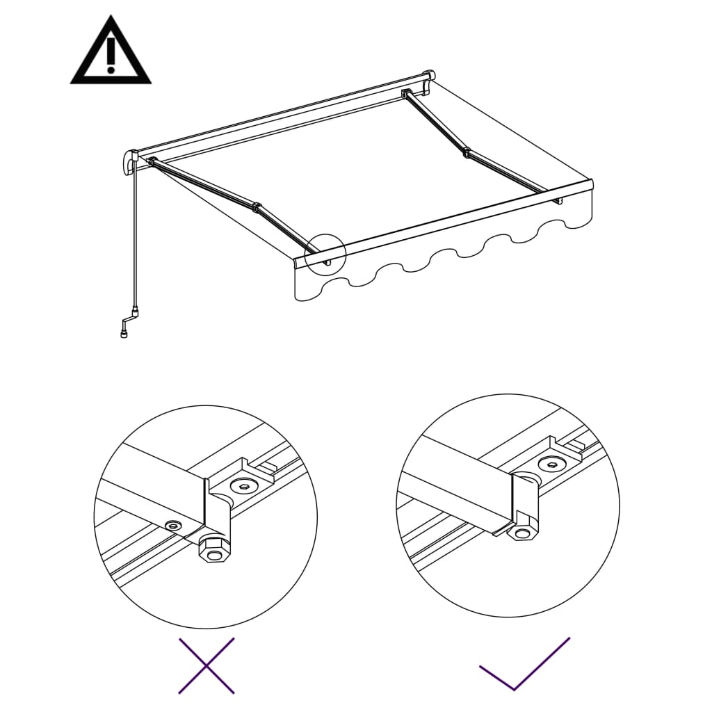 Copertină retractabilă manual, antracit, 600 x 300 cm