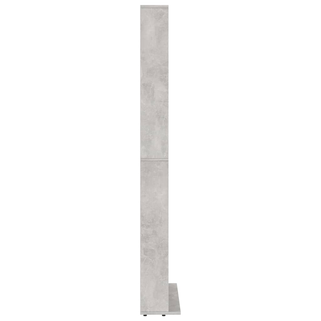 Dulap pentru CD-uri, gri beton, 102x16x177,5 cm, lemn compozit