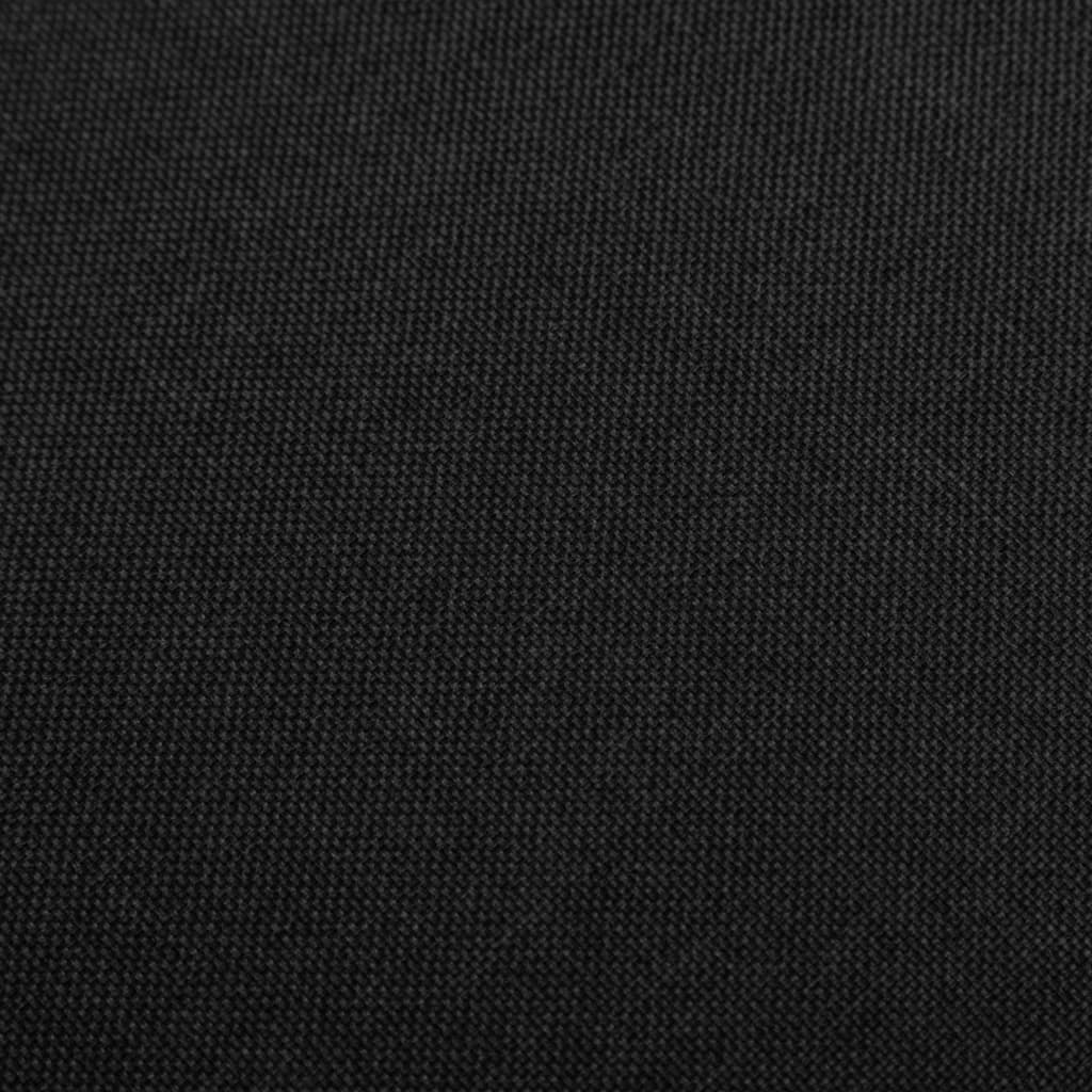 Scaune de bar, 2 buc., negru, material textil