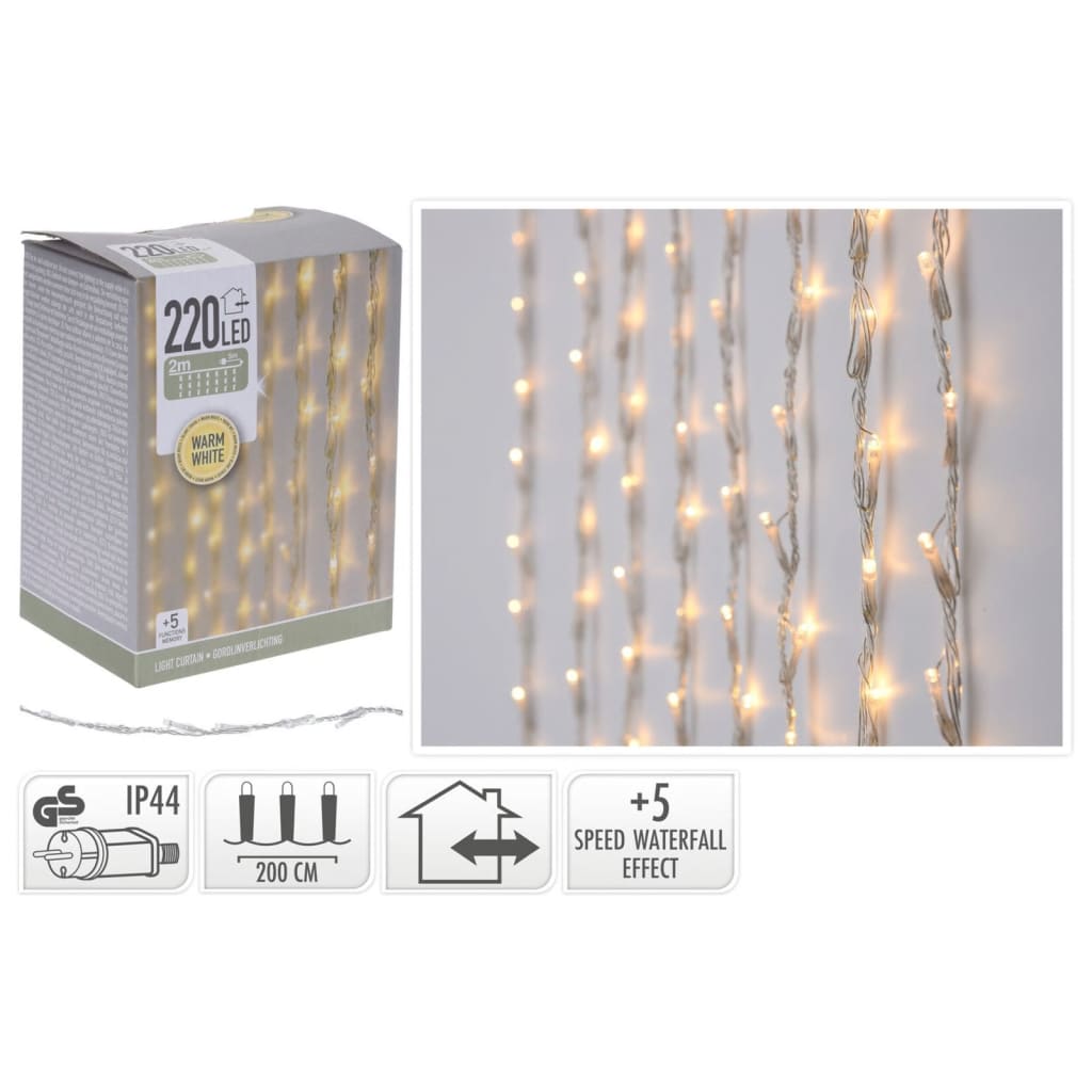 Ambiance Perdea de lumină cu 220 LED-uri