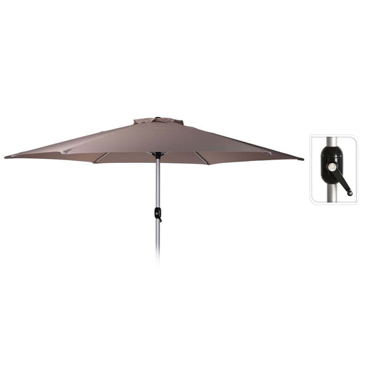 ProGarden Umbrelă de soare Mandi, gri taupe, 270 cm