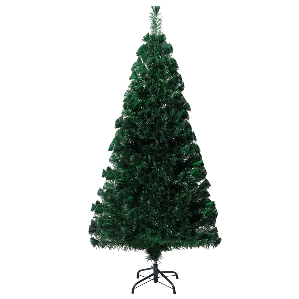 Pom de Crăciun artificial cu suport, verde, 120cm, fibră optică