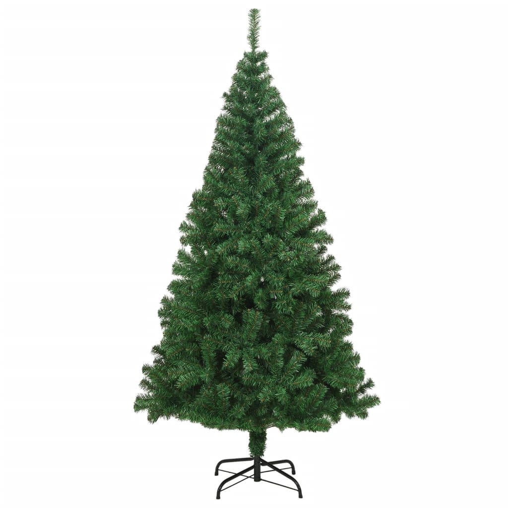 Pom de Crăciun artificial cu ramuri groase, verde, 210 cm, PVC