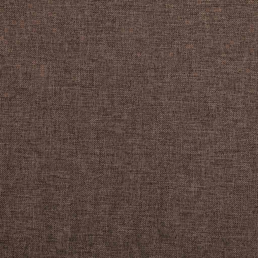 Perdele opace aspect pânză ocheți 2 buc. gri taupe 140x225 cm