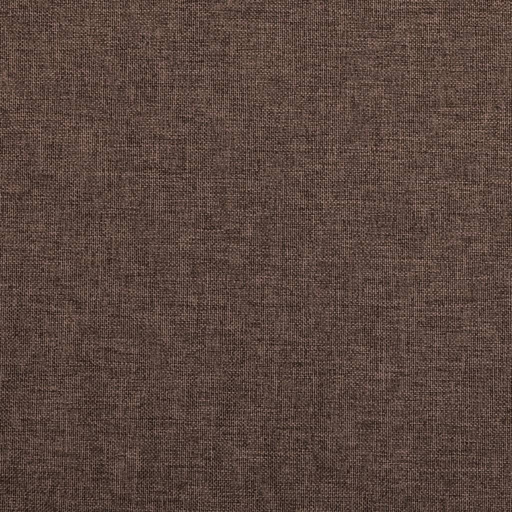 Draperii opace aspect in, cârlige, 2 buc. gri taupe, 140x175 cm