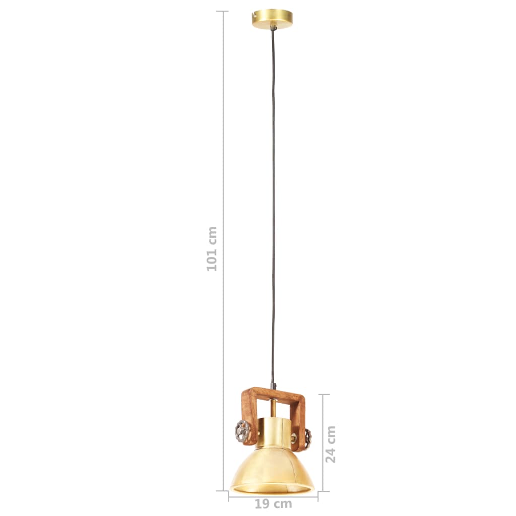 Lampă suspendată industrială, 25 W, arămiu, 19 cm, E27, rotund