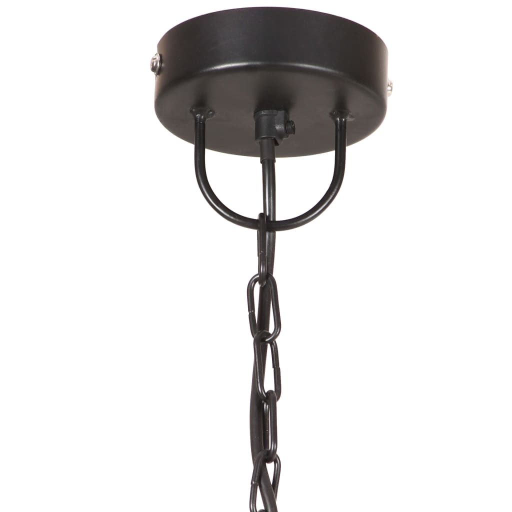 Lampă suspendată industrială, negru, 30 cm, 25 W, E27, rotund