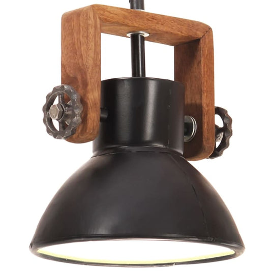 Lampă suspendată industrială, negru, 19 cm, 25 W, E27, rotund