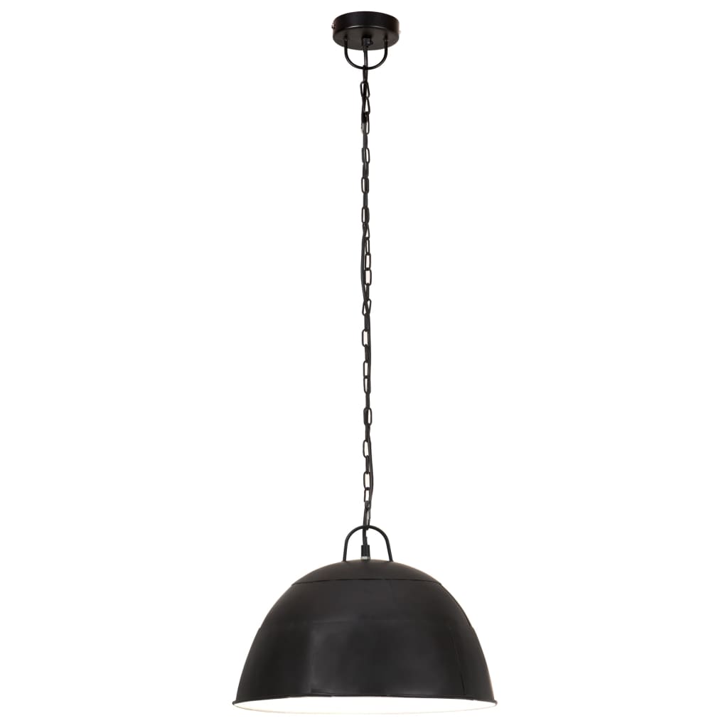 Lustră industrială vintage, negru, 41cm, rotund, 25W, E27