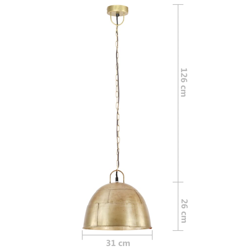 Lampă industrială vintage, 25 W, arămiu, rotund, 31 cm E27