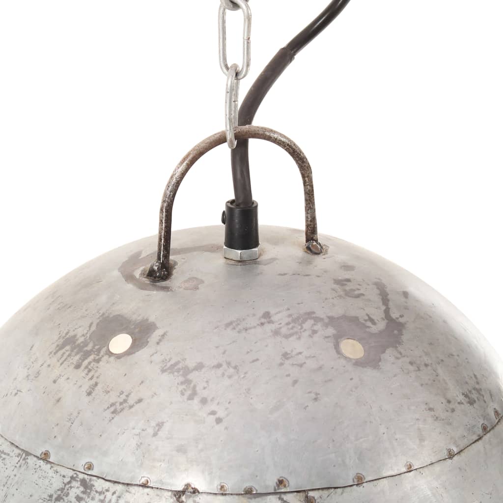 Lampă suspendată industrială 25 W, argintiu, 42 cm, E27, rotund