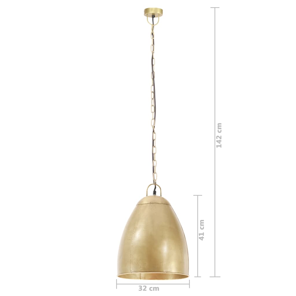 Lampă suspendată industrială, 25 W, arămiu, 32 cm, E27, rotund