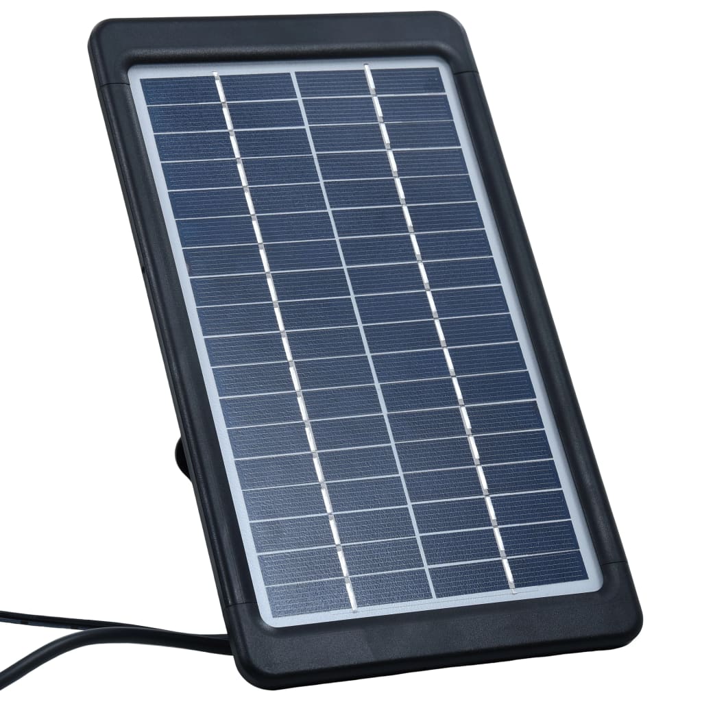 Copertină retractabilă manual cu LED, albastru/alb, 300x250 cm