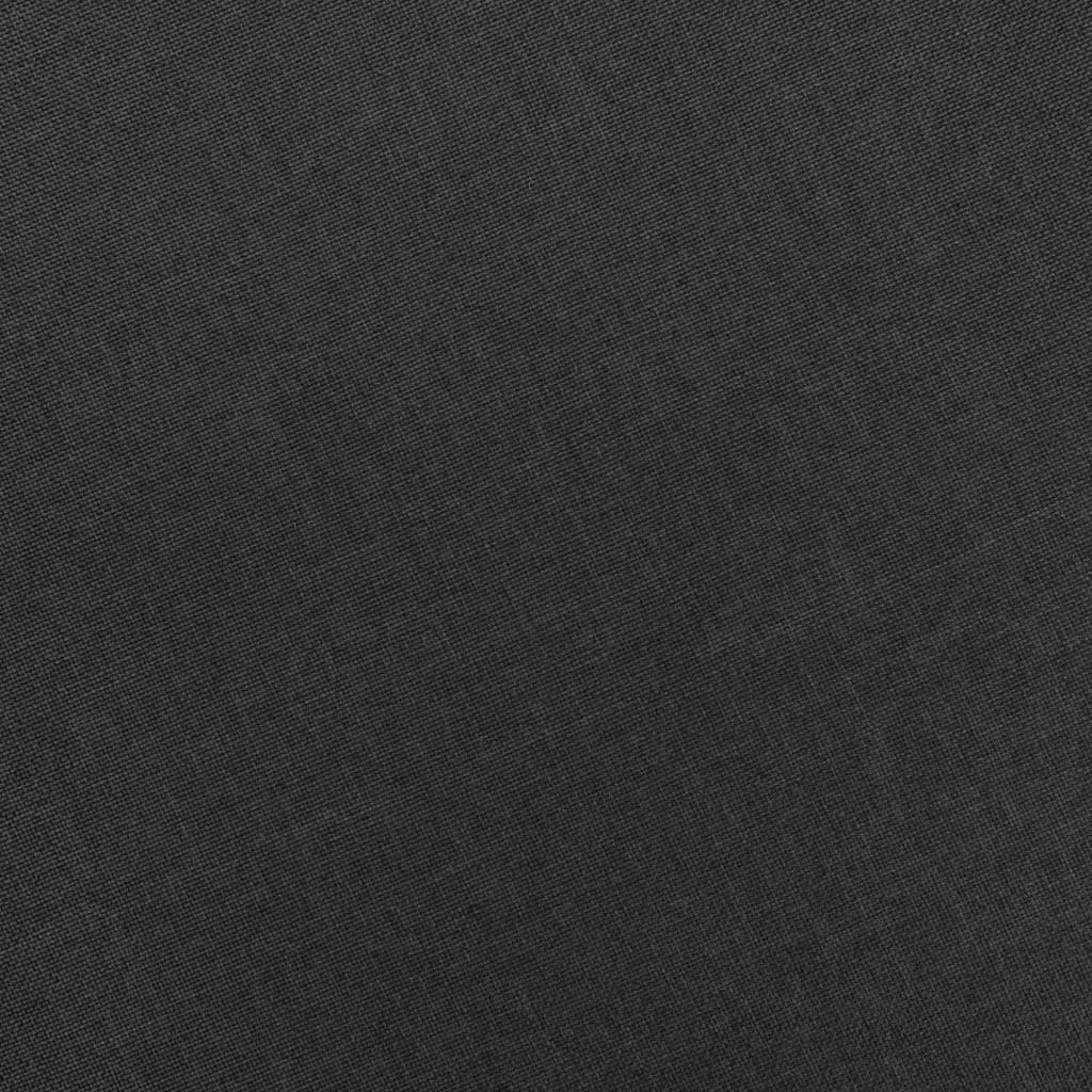 Fotoliu cu taburet pentru picioare, gri închis, material textil