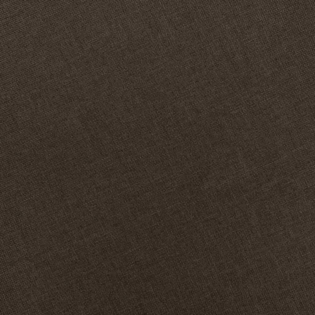 Fotoliu cu taburet pentru picioare, maro, material textil