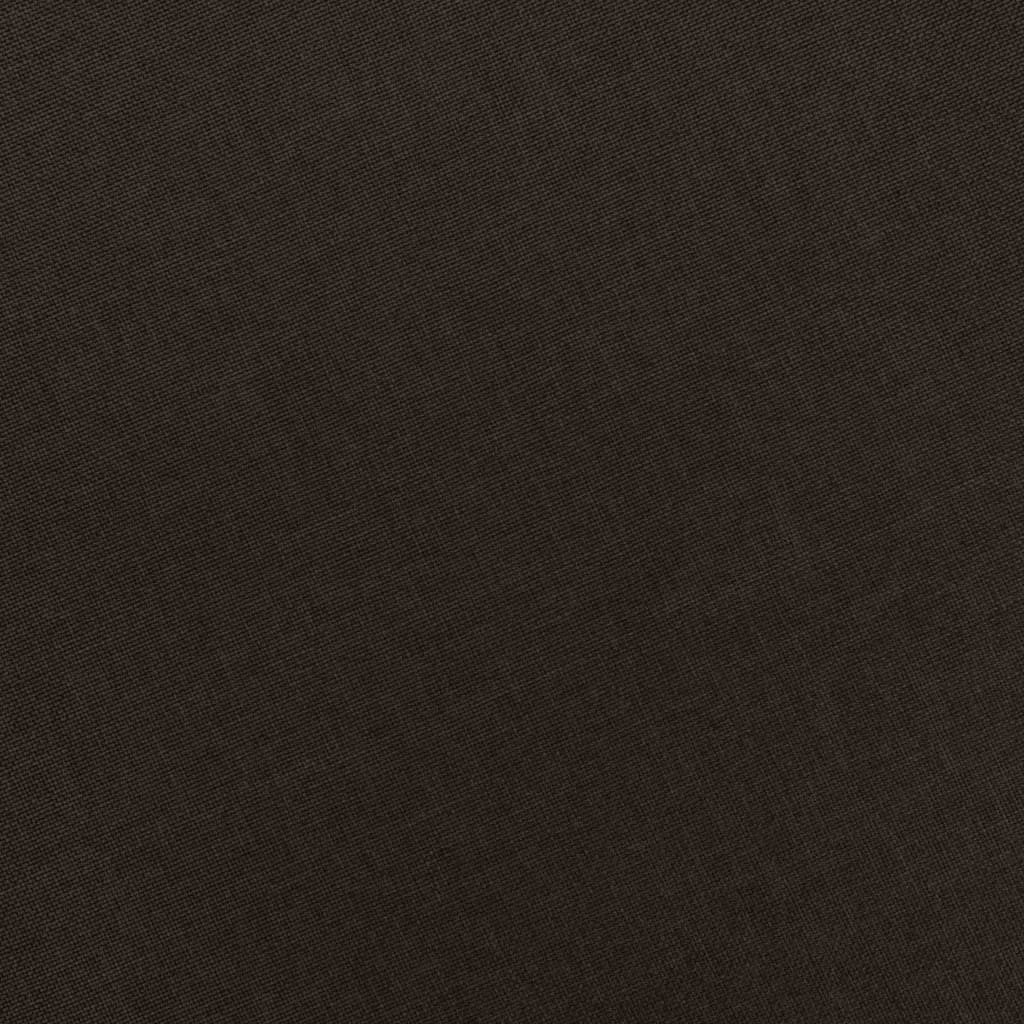 Fotoliu cu taburet pentru picioare, maro închis material textil