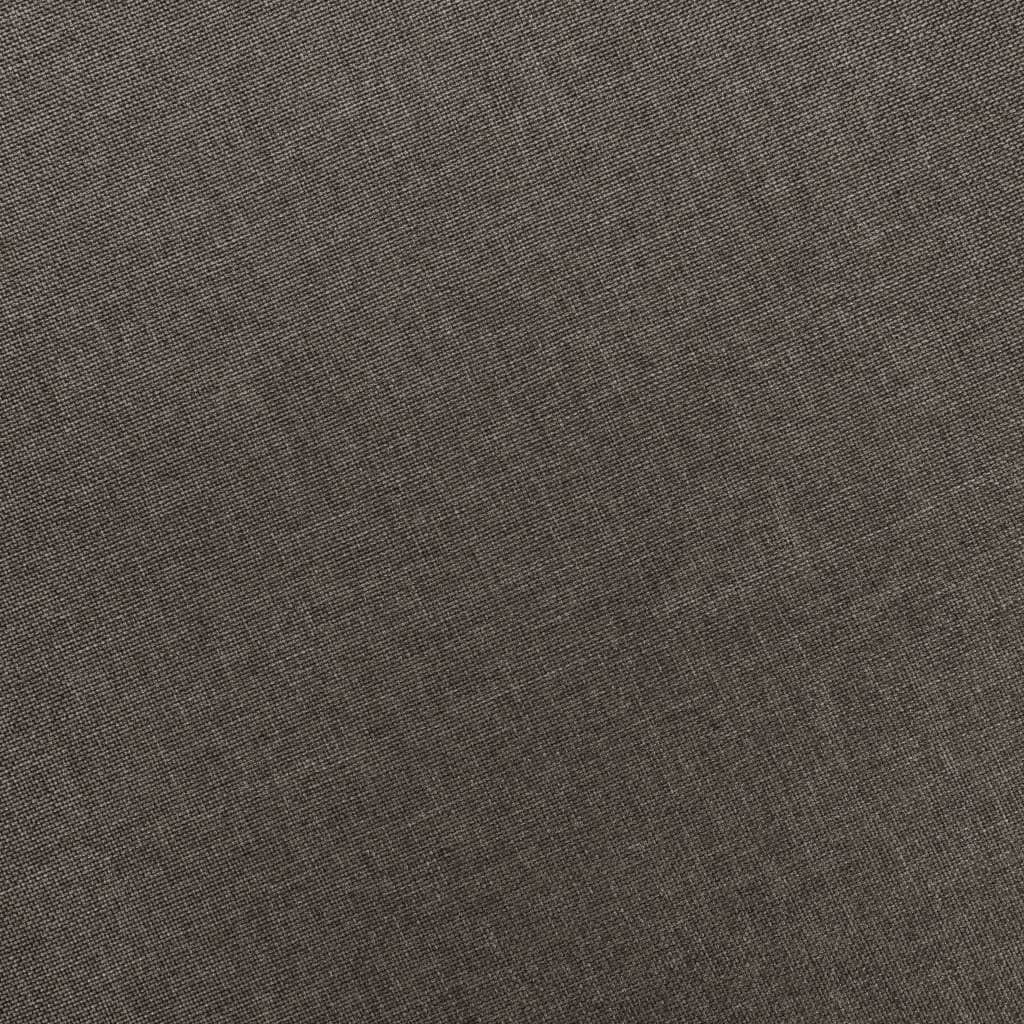 Fotoliu cu taburet pentru picioare, gri taupe, material textil