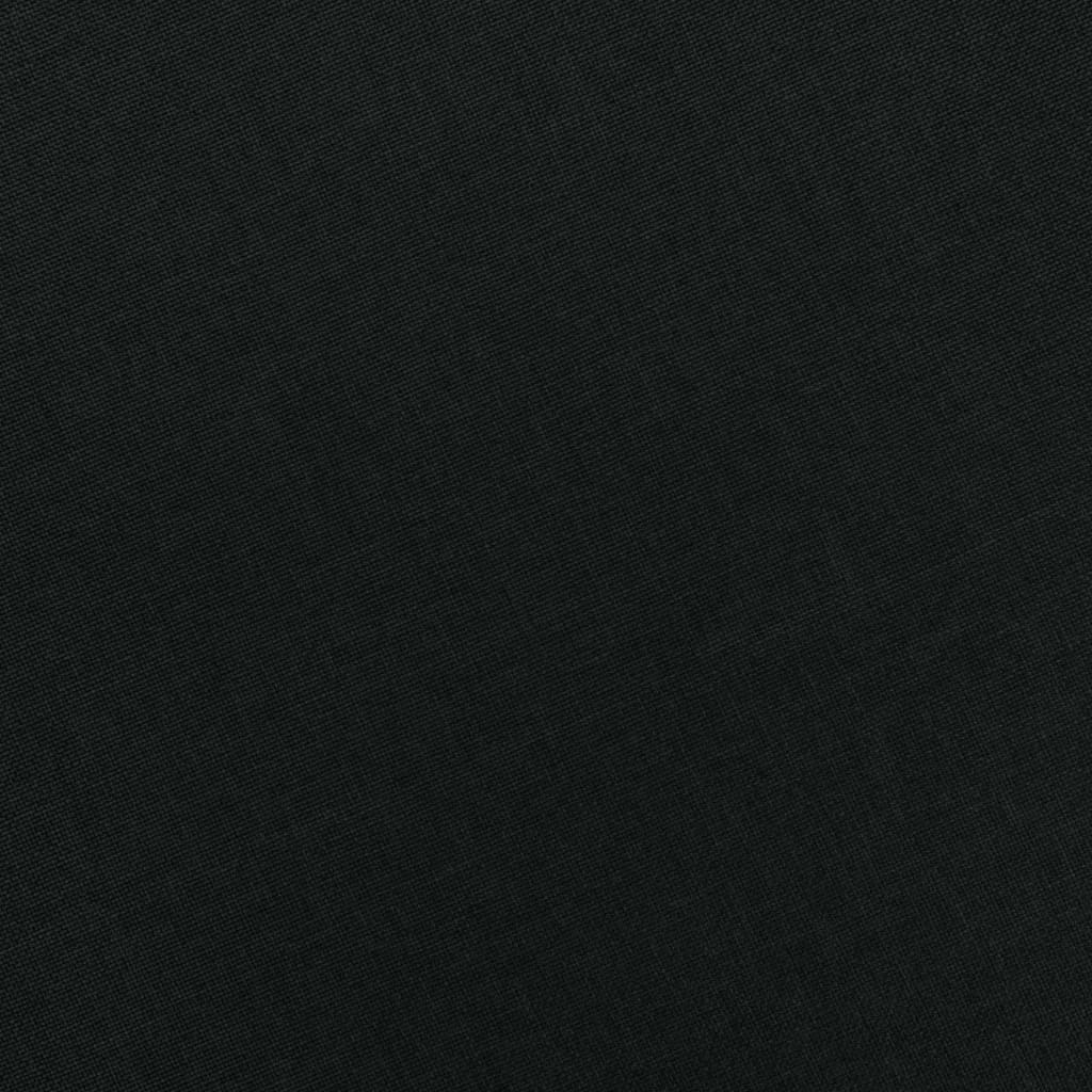 Fotoliu de masaj cu taburet, negru, material textil