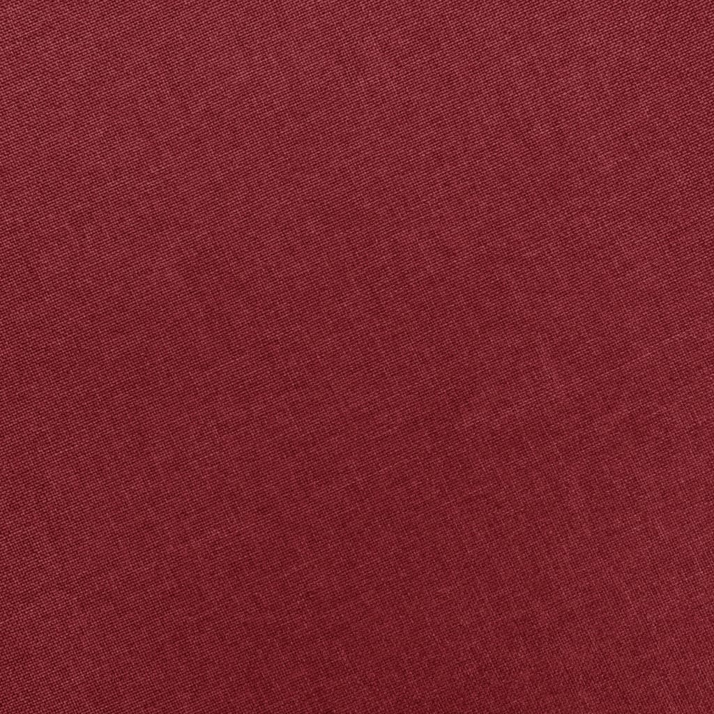 Fotoliu de masaj cu taburet, roșu vin, material textil