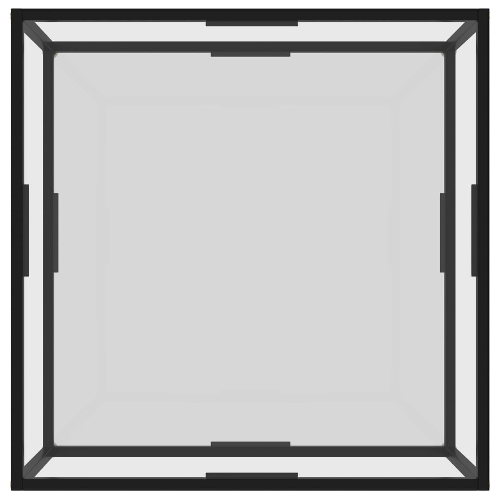 Măsuță de cafea, transparent, 80x80x35 cm sticlă securizată