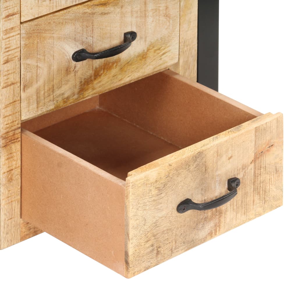 Noptieră, 40 x 35 x 55 cm, lemn masiv de mango