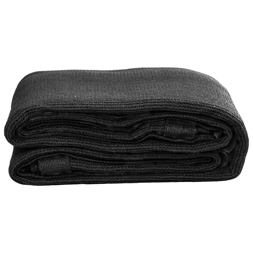 Tent carpet, black, 400x400 cm, HDPE