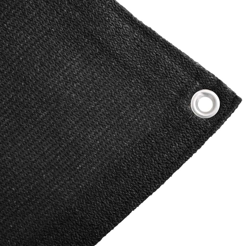 Tent carpet, black, 400x400 cm, HDPE