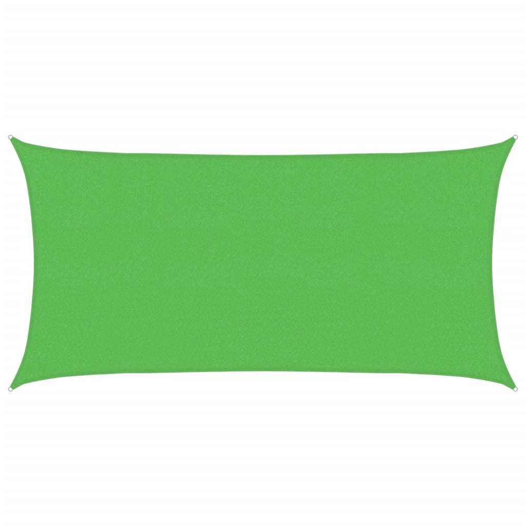 Pânză parasolar verde dreptunghiular 2x3,5 m HDPE 160 g/m²