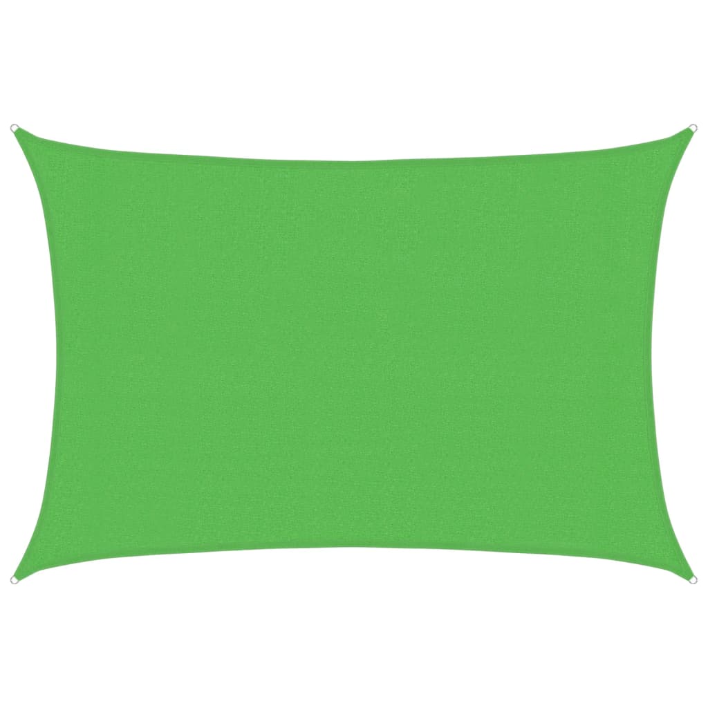 Pânză parasolar, verde deschis, 3x4 m, HDPE, 160 g/m²