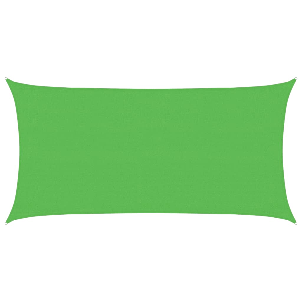 Pânză parasolar, verde deschis, 3x6 m, HDPE, 160 g/m²