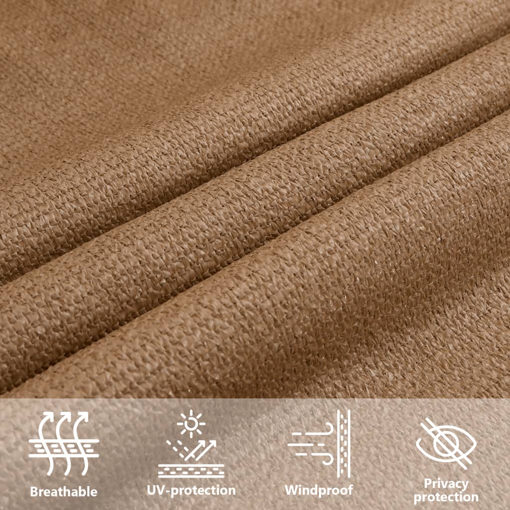 Pânză parasolar, gri taupe, 2,5x3 m, HDPE, 160 g/m²