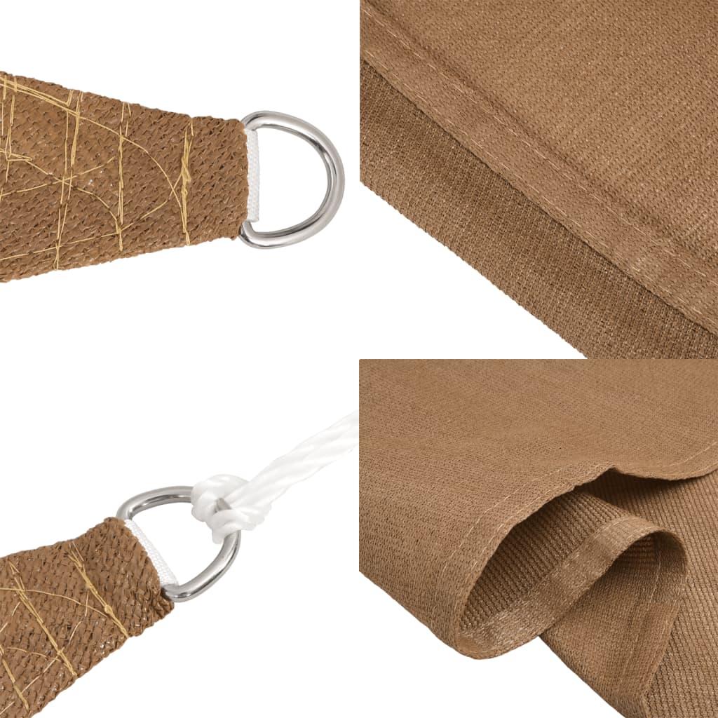 Pânză parasolar, gri taupe, 2,5x3,5 m, HDPE, 160 g/m²