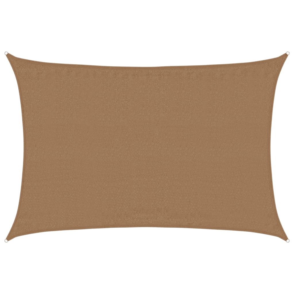 Pânză parasolar, gri taupe, 3,5x4,5 m, HDPE, 160 g/m²