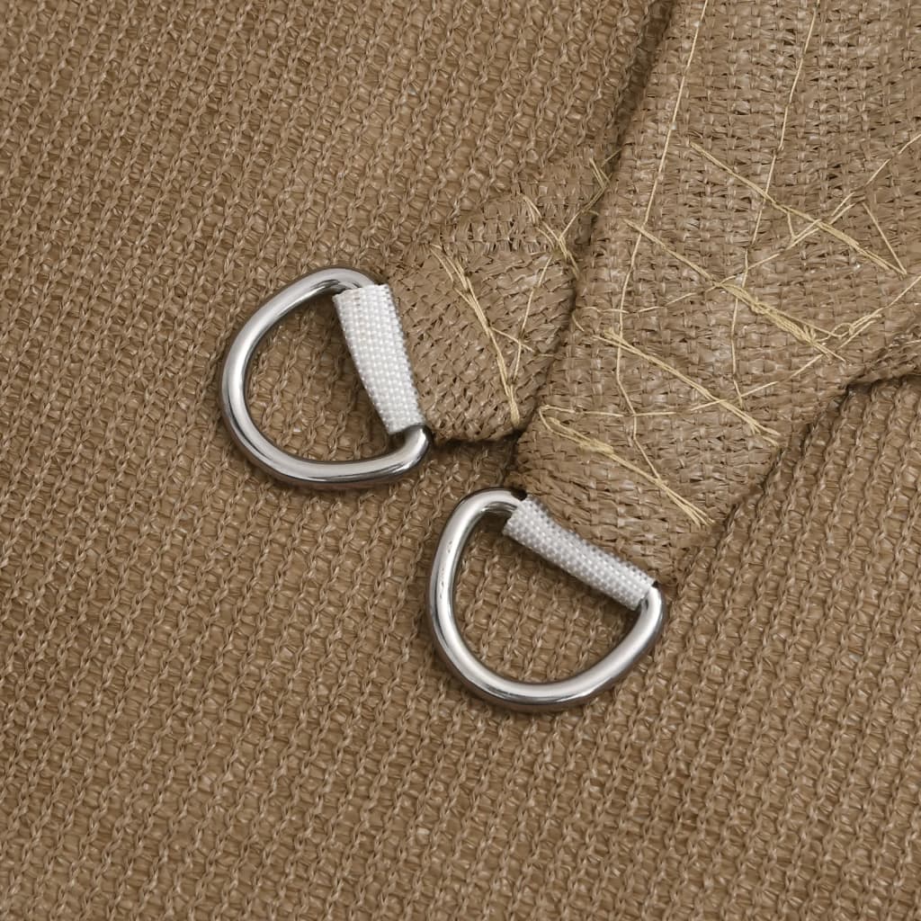 Pânză parasolar, gri taupe, 5 x 7 m, HDPE, 160 g/m²